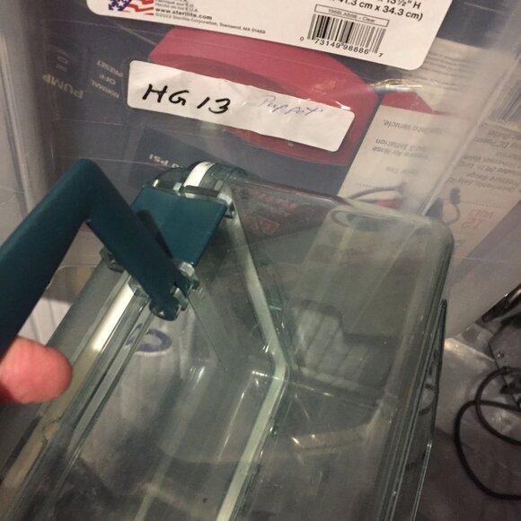 Plastic Storage Box With Hinged Lid FISHING TACKLE 10 X 8X 5 Clear Water Tight - Picture 8 of 8